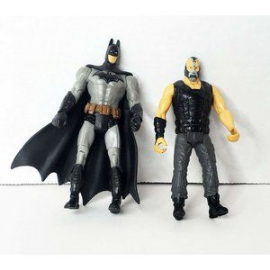 DC Batman Dark Knight Rises BANE Action Figure and Batman Figure 4'"